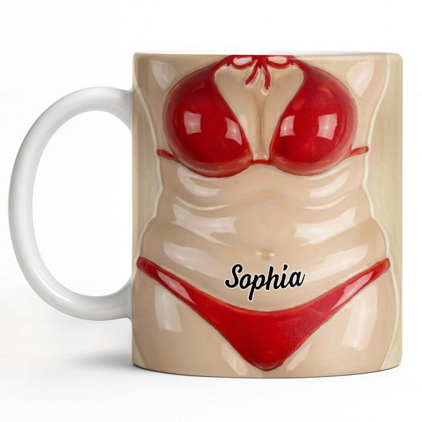 Celebrate Holiday Cheer With A Festive Santa Mug - Personalized Custom Coffee Mug - WIF062_MG