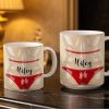 Celebrate Holiday Cheer With A Festive Santa Mug - Personalized Custom Coffee Mug - WIF062_MG