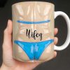 Celebrate Holiday Cheer With A Festive Santa Mug - Personalized Custom Coffee Mug - WIF062_MG