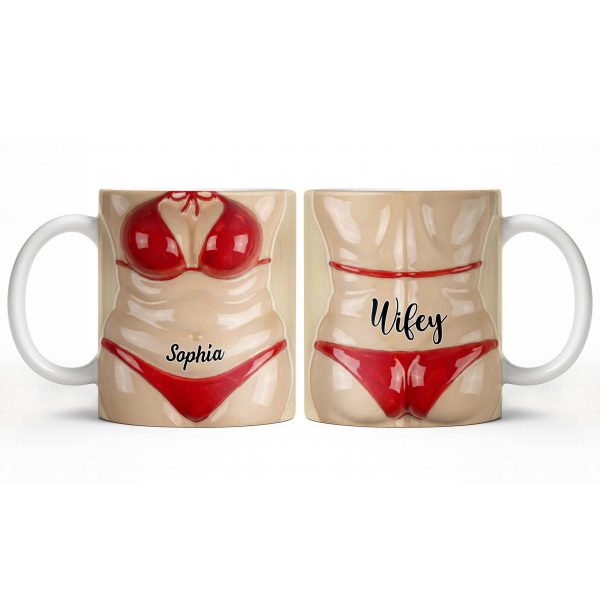 Celebrate Holiday Cheer With A Festive Santa Mug - Personalized Custom Coffee Mug - WIF062_MG
