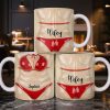 Celebrate Holiday Cheer With A Festive Santa Mug - Personalized Custom Coffee Mug - WIF062_MG