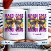 Celebrate Mardi Gras With Festive Bow Design - Personalized Custom Coffee Mug - FAM266_MG