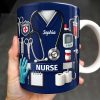 Celebrate Our Everyday Heroes, Nurse-Themed Design - Personalized Custom Coffee Mug - NUR056_MG