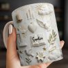 Celebrate Spirituality With Symbols Of Faith Including Cross And Dove - Personalized Custom Coffee Mug - FTH124_MG