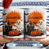 Celebrate Spooky Fun With Our Friendly Ghost And Haunted House - Personalized Custom Coffee Mug - HALW060_MG