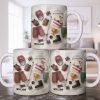 Celebrate Sports With Hockey Helmet and Boxing Gloves - Personalized Custom Coffee Mug - SPORT071_MG