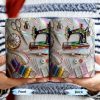 Celebrate The Art Of Crafting With Essential Sewing Tools Design - Personalized Custom Coffee Mug - JBS043_MG