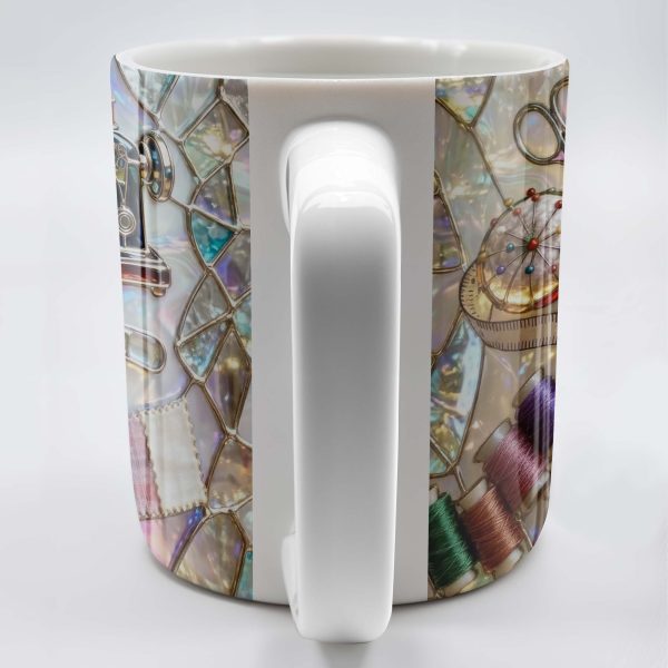 Celebrate The Art Of Crafting With Essential Sewing Tools Design - Personalized Custom Coffee Mug - JBS043_MG