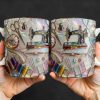 Celebrate The Art Of Crafting With Essential Sewing Tools Design - Personalized Custom Coffee Mug - JBS043_MG