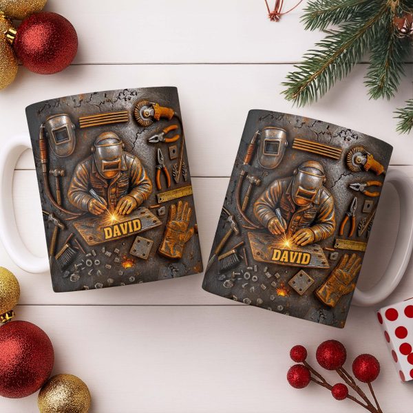 Celebrate The Art Of Craftsmanship With This Welder-Inspired Design - Personalized Custom Coffee Mug - JBS016_MG