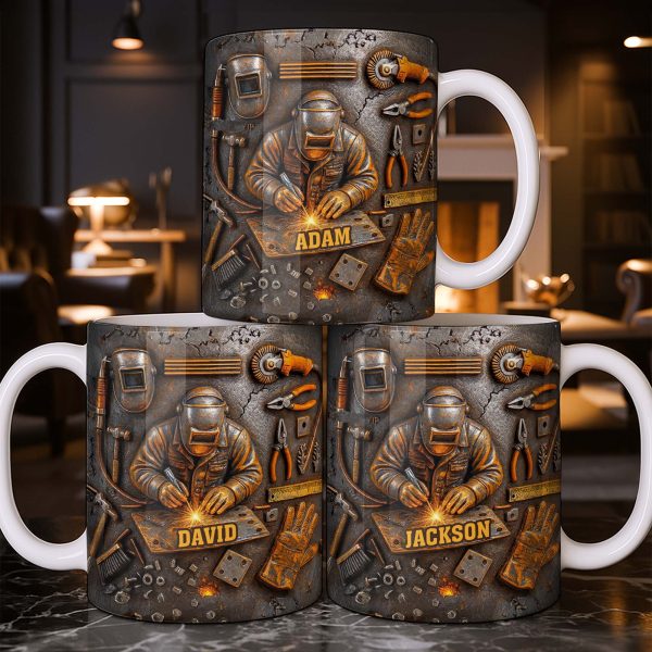 Celebrate The Art Of Craftsmanship With This Welder-Inspired Design - Personalized Custom Coffee Mug - JBS016_MG