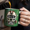Celebrate the Best Coach with this Football Helmet, Football and Trophy - Personalized Custom Coffee Mug - TEACH005_MG