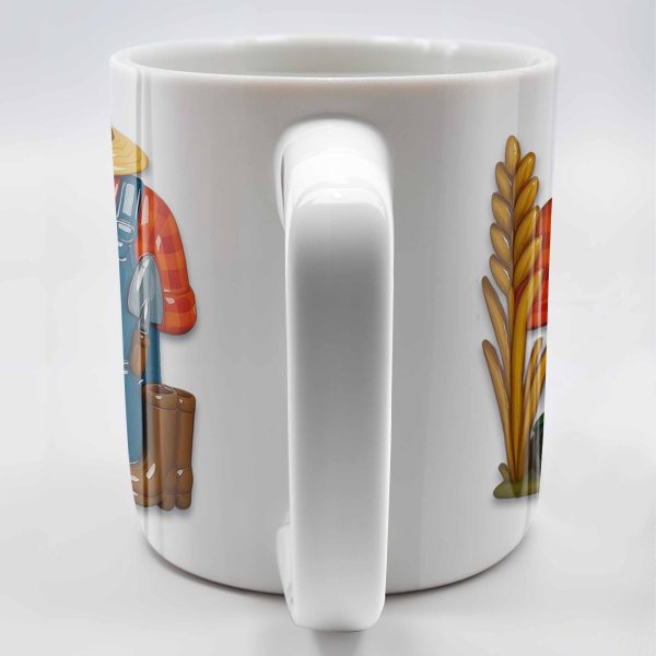 Celebrate The Hardworking Farmer With Farm Elements - Personalized Custom Coffee Mug - FAM368_MG