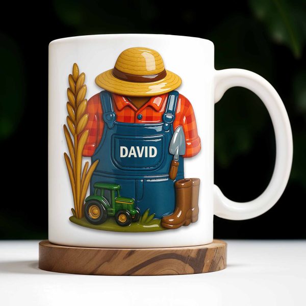 Celebrate The Hardworking Farmer With Farm Elements - Personalized Custom Coffee Mug - FAM368_MG