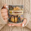 Celebrate The Hardworking Lineman, Utility Pole Design - Personalized Custom Coffee Mug - JBS106_MG