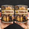 Celebrate The Hardworking Lineman, Utility Pole Design - Personalized Custom Coffee Mug - JBS106_MG