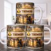 Celebrate The Hardworking Lineman, Utility Pole Design - Personalized Custom Coffee Mug - JBS106_MG