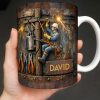 Celebrate The Hardworking Lineman With A Custom Mug - Personalized Custom Coffee Mug - JBS096_MG