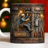 Celebrate The Hardworking Lineman With A Custom Mug - Personalized Custom Coffee Mug - JBS096_MG