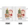 Celebrate The Joy Of The Holiday Season With Santa And Christmas Tree - Personalized Custom Coffee Mug - KID482_MG