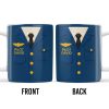 Celebrate The Love For Aviation With This Custom Pilot Uniform Design, Wings Badge - Personalized Custom Coffee Mug - OFC004_MG