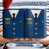 Celebrate The Love For Aviation With This Custom Pilot Uniform Design, Wings Badge - Personalized Custom Coffee Mug - OFC004_MG