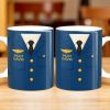 Celebrate The Love For Aviation With This Custom Pilot Uniform Design, Wings Badge - Personalized Custom Coffee Mug - OFC004_MG