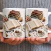 Celebrate The Love For Reading With Books And A Cozy Scene - Personalized Custom Coffee Mug - BLV081_MG