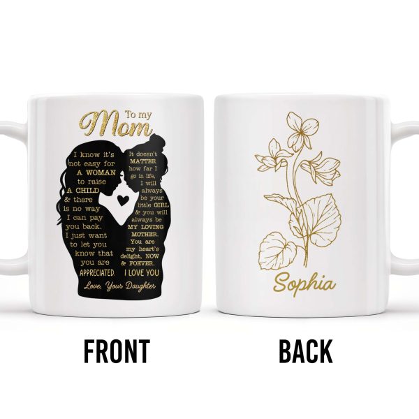 Celebrate The Simplistic Elegance Of Nature With This Floral Design, Flower And Plant - Personalized Custom Coffee Mug - MOM066_MG
