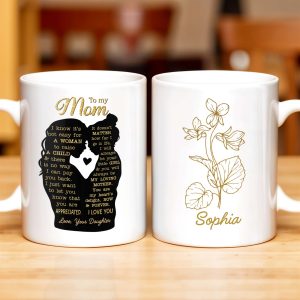 Celebrate The Simplistic Elegance Of Nature With This Floral Design, Flower And Plant - Personalized Custom Coffee Mug - MOM066_MG