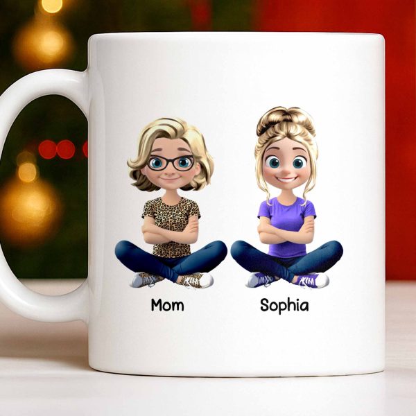 Celebrate the Special Bond Between Mother and Daughter - Personalized Custom Coffee Mug - DILA070_MG