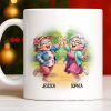 Celebrate Timeless Friendships With Joyful Elderly Women - Personalized Custom Coffee Mug - BST507_MG