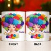 Celebrate Your Creative Spirit with Colorful Yarn and Needles - Personalized Custom Coffee Mug - HOB028_MG