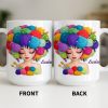 Celebrate Your Creative Spirit with Colorful Yarn and Needles - Personalized Custom Coffee Mug - HOB028_MG