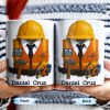 Celebrate Your Everyday Hero with This Engineer-Themed Coffee Mug Featuring Helmet, Tie, Vest, Tools - Personalized Custom Coffee Mug - GRAD298_MG