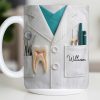 Celebrate Your Favorite Dentist With A Custom Lab Coat Design - Personalized Custom Coffee Mug - DOC073_MG