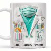 Celebrate Your Favorite Dentist With A Unique Dental Mug - Personalized Custom Coffee Mug - GRAD322_MG
