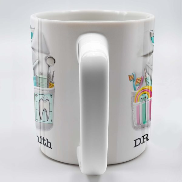 Celebrate Your Favorite Dentist With A Unique Dental Mug - Personalized Custom Coffee Mug - GRAD322_MG