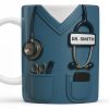 Celebrate Your Favorite Doctor, Stethoscope And Medical Uniform - Personalized Custom Coffee Mug - NUR022_MG