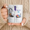 Celebrate Your Favorite Doctor With Stethoscope And Brain Model Mug - Personalized Custom Coffee Mug - DOC083_MG