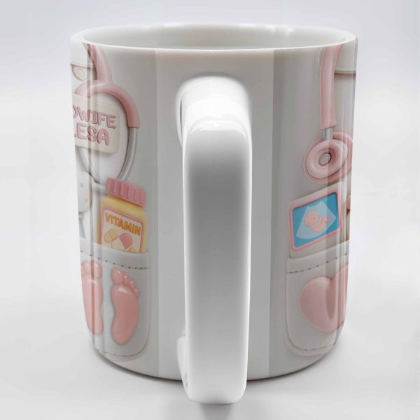 Celebrate Your Favorite Midwife With Essentials - Personalized Custom Coffee Mug - NUR034_MG