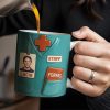 Celebrate Your Favorite Nurse, Medical Scrubs and ID Badge - Personalized Custom Coffee Mug - OFW011_MG