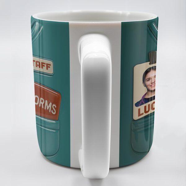 Celebrate Your Favorite Nurse, Medical Scrubs and ID Badge - Personalized Custom Coffee Mug - OFW011_MG