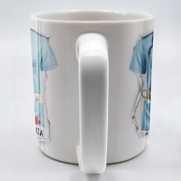 Celebrate Your Favorite Nurse, Nurse Uniform And Medical Tools - Personalized Custom Coffee Mug - GRAD283_MG