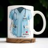 Celebrate Your Favorite Nurse, Nurse Uniform And Medical Tools - Personalized Custom Coffee Mug - GRAD283_MG