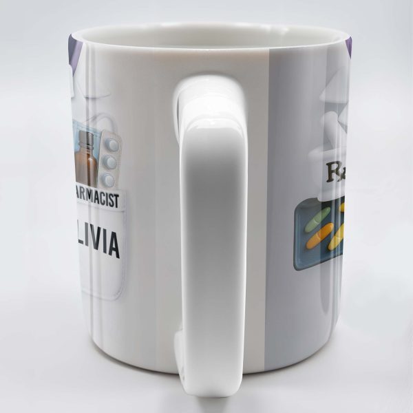 Celebrate Your Favorite Pharmacist, Medical Tools And Uniform - Personalized Custom Coffee Mug - GRAD303_MG