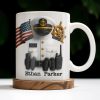 Celebrate Your Favorite Sailor, Navy Uniform and American Flag - Personalized Custom Coffee Mug - GRAD297_MG