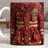 Celebrate Your Heroism With Customizable Firefighter Gear - Personalized Custom Coffee Mug - FIF059_MG