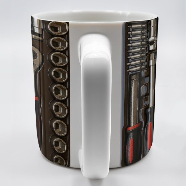 Celebrate Your Inner Mechanic with This Unique Tool-Themed Coffee Mug - Personalized Custom Coffee Mug - DAD118_MG