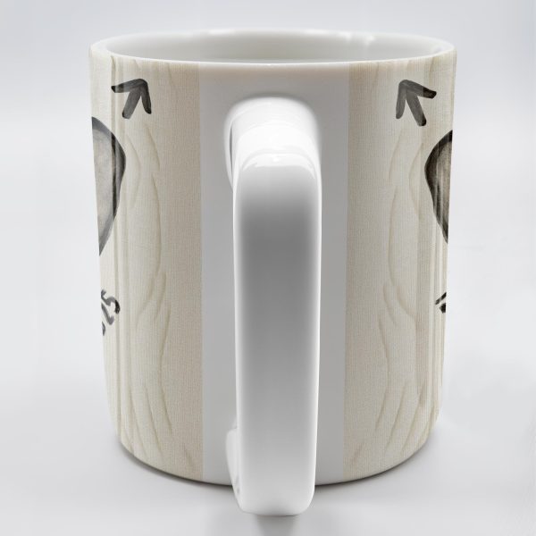 Celebrate Your Love Every Day With A Beautiful Heart Design - Personalized Custom Coffee Mug - CPL1156_MG